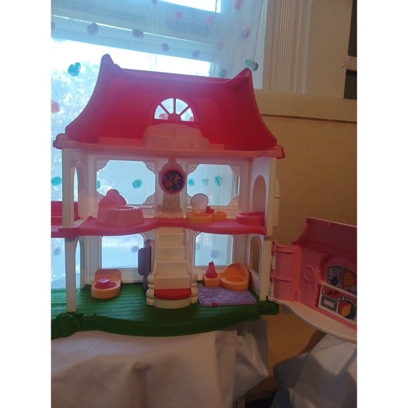 Fisher Price Little People Happy Sounds Home Pink Doll House - Picture 7 of 16